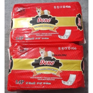 Bỉm cho chó đực Dono (bịch), quần tã cho chó