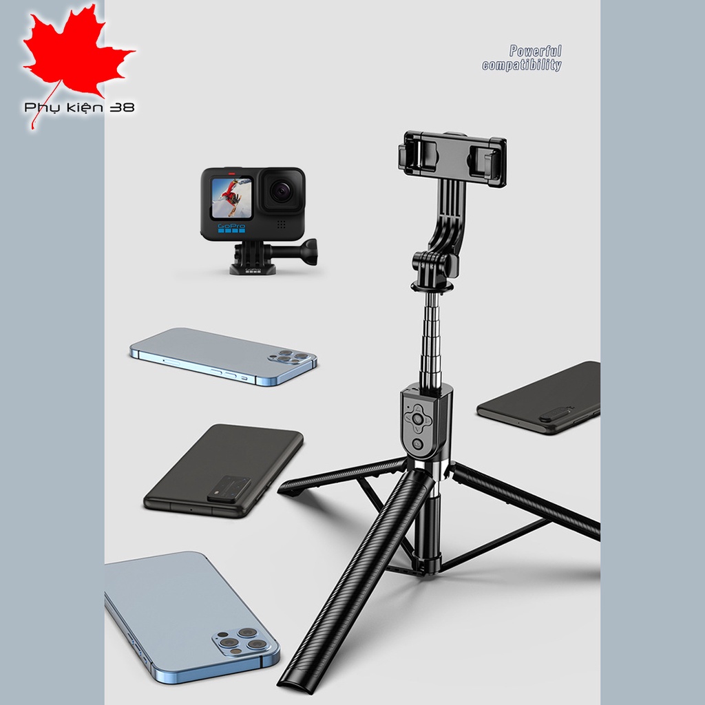 Tripod gậy chụp hình - gậy đa năng siêu dài dùng cho điện thoại gopro sjcam insta360