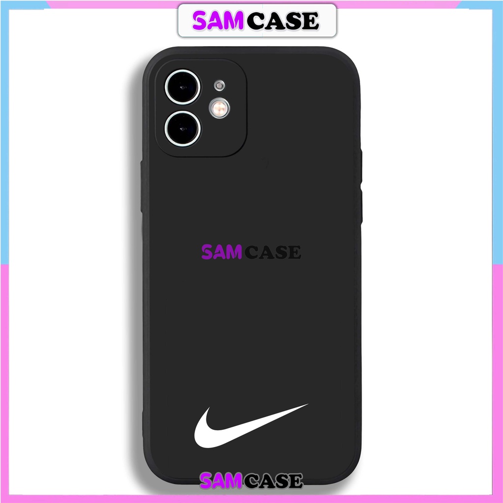 Ốp lưng iPhone Nike cạnh viền vuông silicon dẻo bảo vệ camera cho iphone 6/6s/7/8/X/XS/XR/11/12/13/14 Pro Plus Max cute