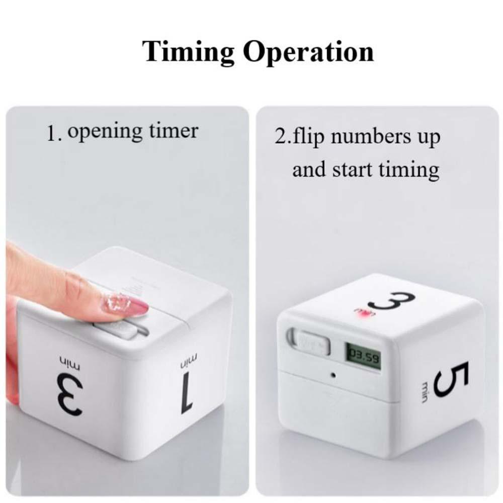 HARRIETT Đồng Hồ Đếm Ngược Điện Tử Hình Khối Lập Phương Cho Nhà Bếp