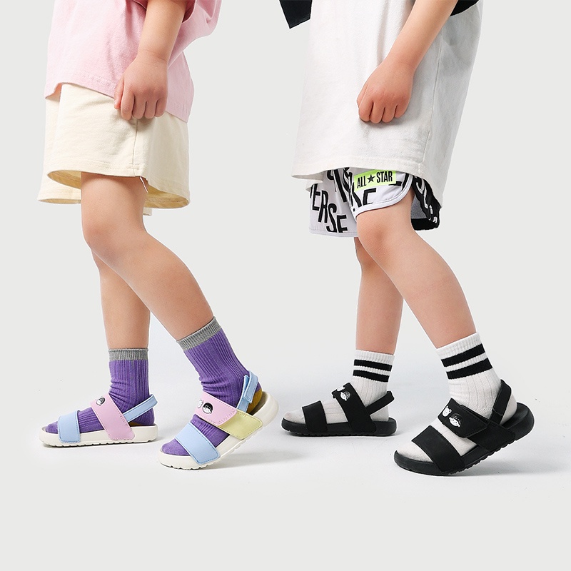 Xăng đan Cheerful Mario đế mềm phong cách Hàn Quốc thời trang đi biển mùa hè cho bé trai và bé gái