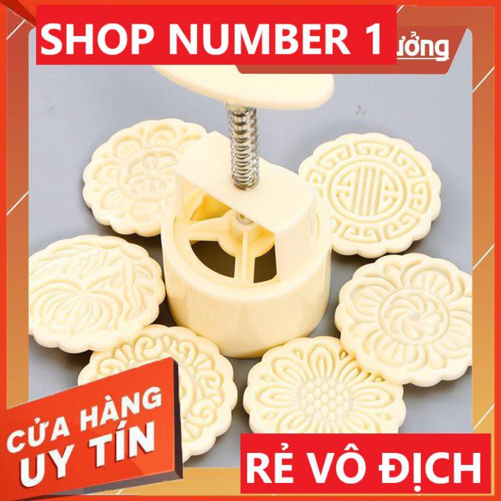 Khuôn làm bánh trung thu- làm bánh trưng 4 mặt 125g