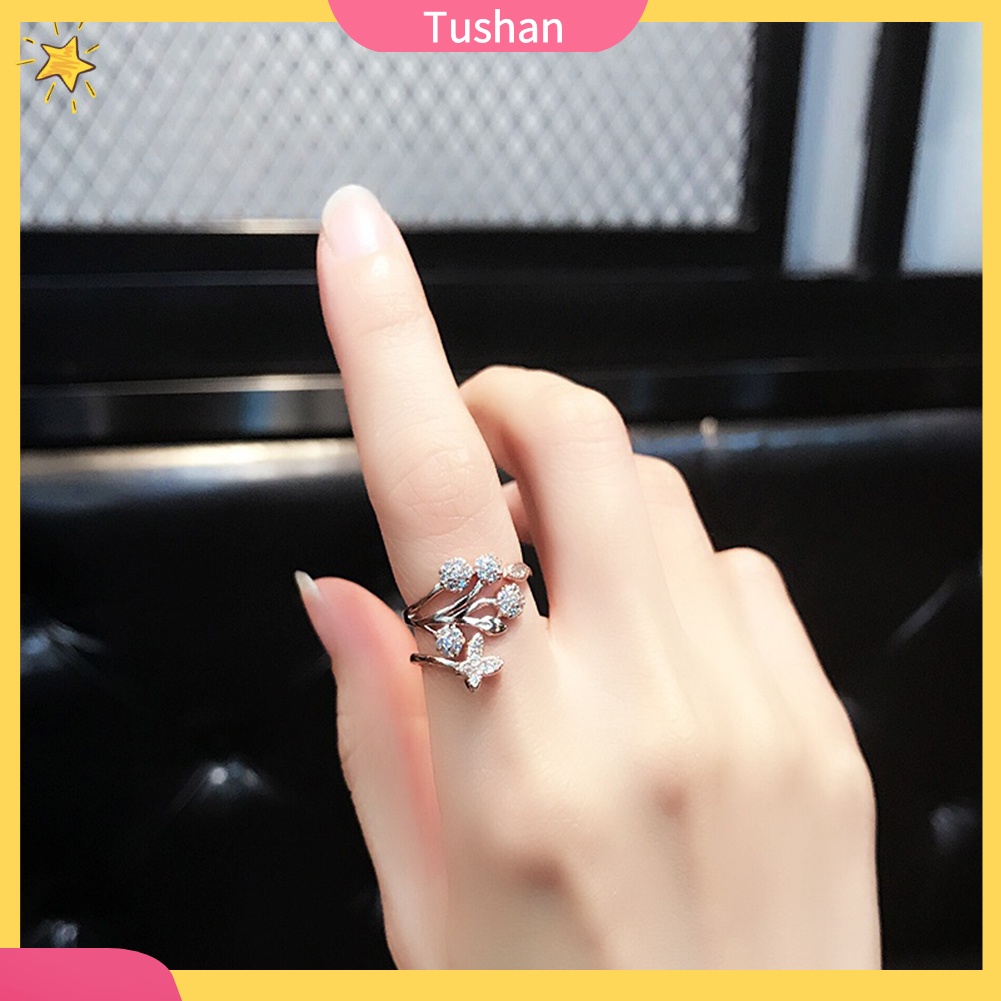 Nhẫn Bạc Hình Bướm Dễ Thương