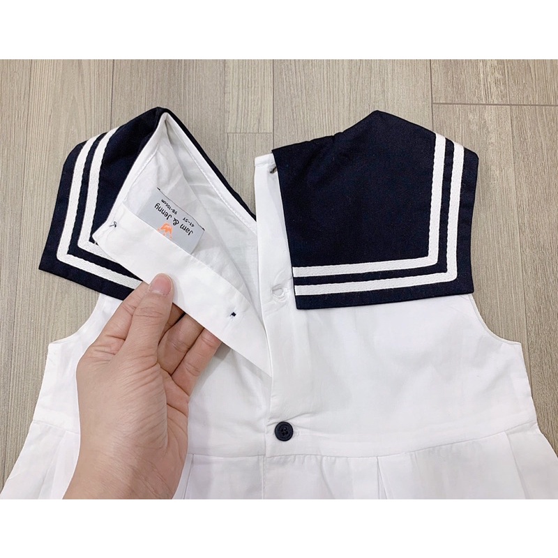 Váy bé gái- Đầm thủy thủ bé gái thương hiệu Jam&Jenny xuất Châu Âu cho bé từ 12 đến 38kg