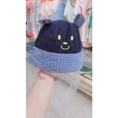 Mũ phủ khăn voan cho bé