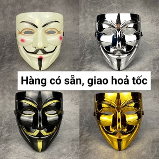 MẶT NẠ HACKER Anonymous siêu ngầu phù hợp hoá trang, lễ hội, halloween