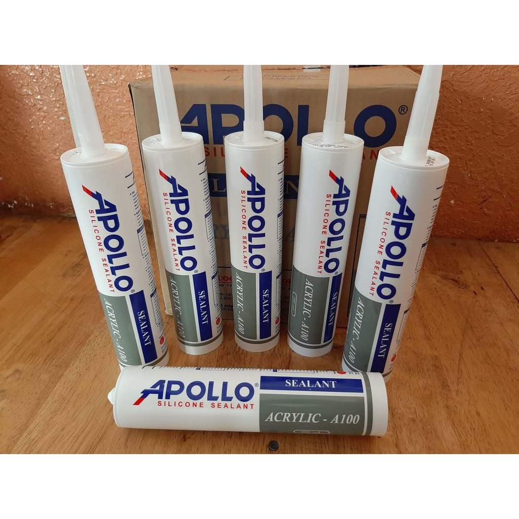 KEO SILICONE APOLLO A100 MÀU TRẮNG GẮN TƯỜNG