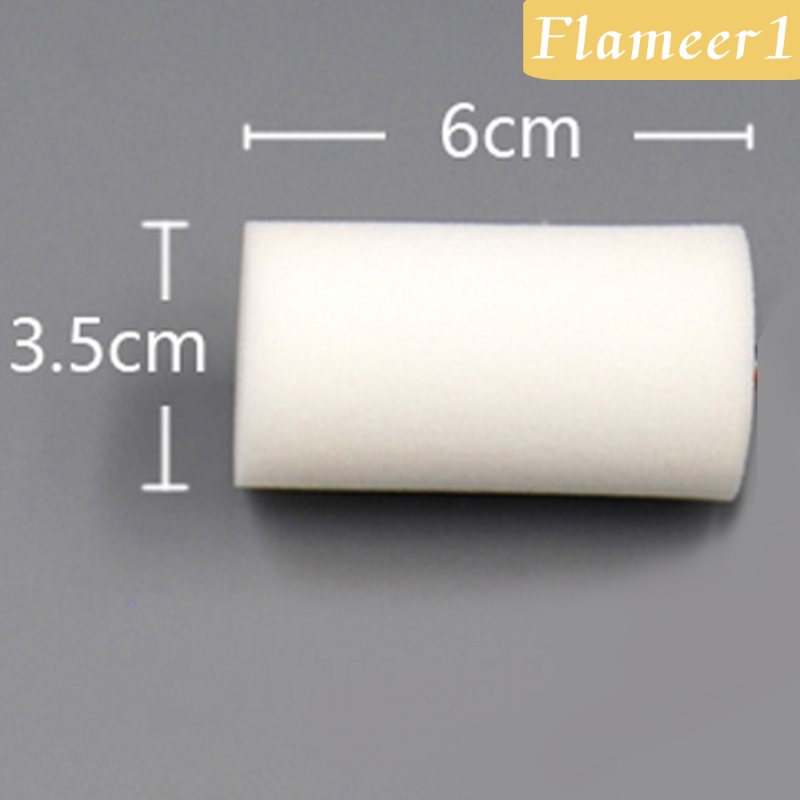 1 [flameer1] Set 10 Cây Lăn Sơn Mini 6cm Màu Trắng