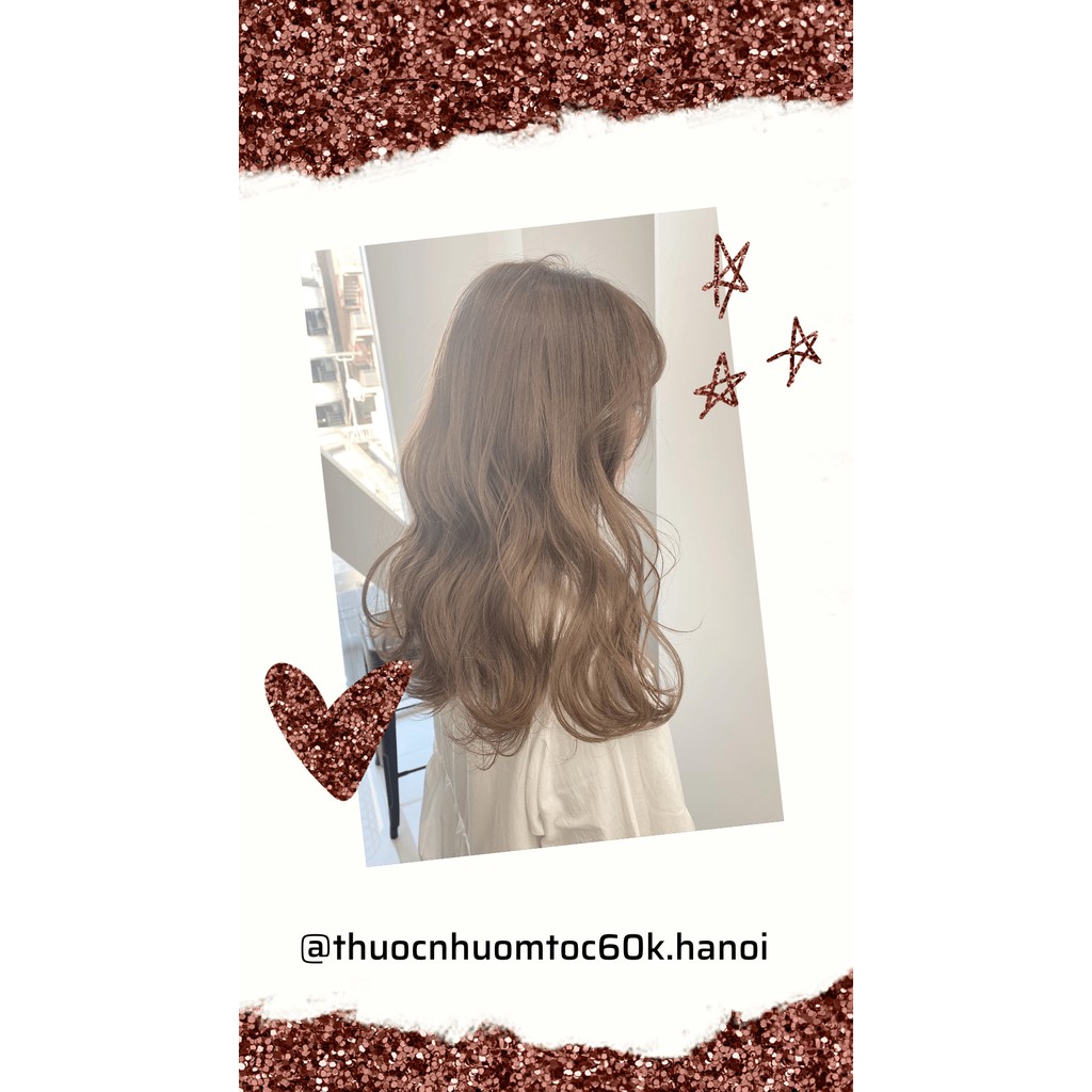 (K TẨY) Thuốc nhuộm tóc màu Nâu Sữa kèm trợ dưỡng găng tay thuocnhuomtoc60k.hanoi | BigBuy360 - bigbuy360.vn