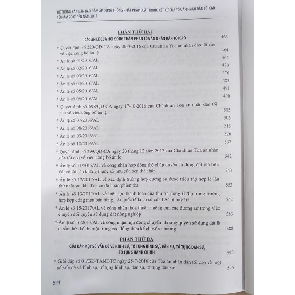 Sách - hệ thống văn bản đảm bảo áp dụng thống nhất nhất pháp luật trong xét xử của tandtc từ 2007- 2017 | BigBuy360 - bigbuy360.vn