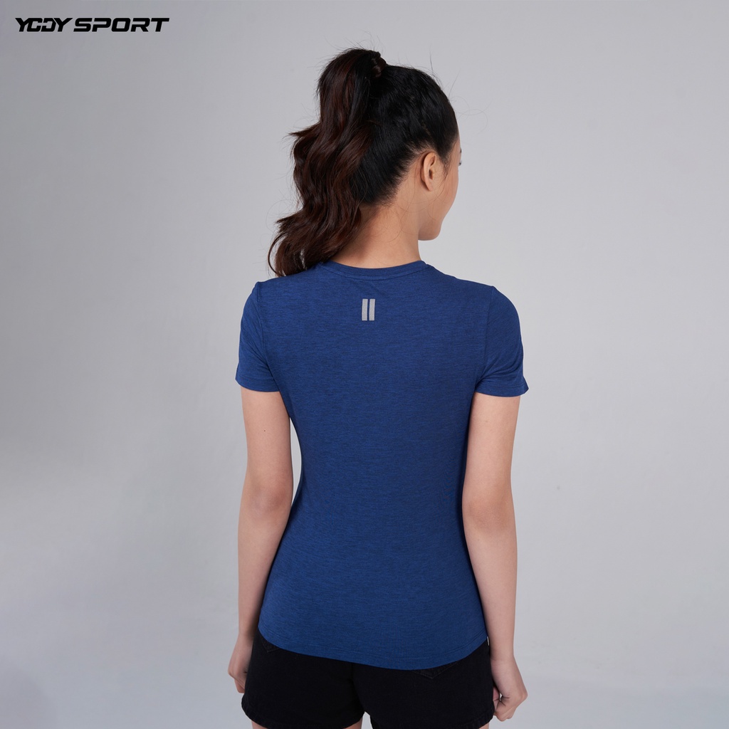 Áo thun thể thao nữ YODY tshirt melange thoáng mát năng động STN5036-XDM