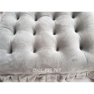 Bộ đệm ghế Vải Nhung mềm mịn theo kích thước yêu cầu