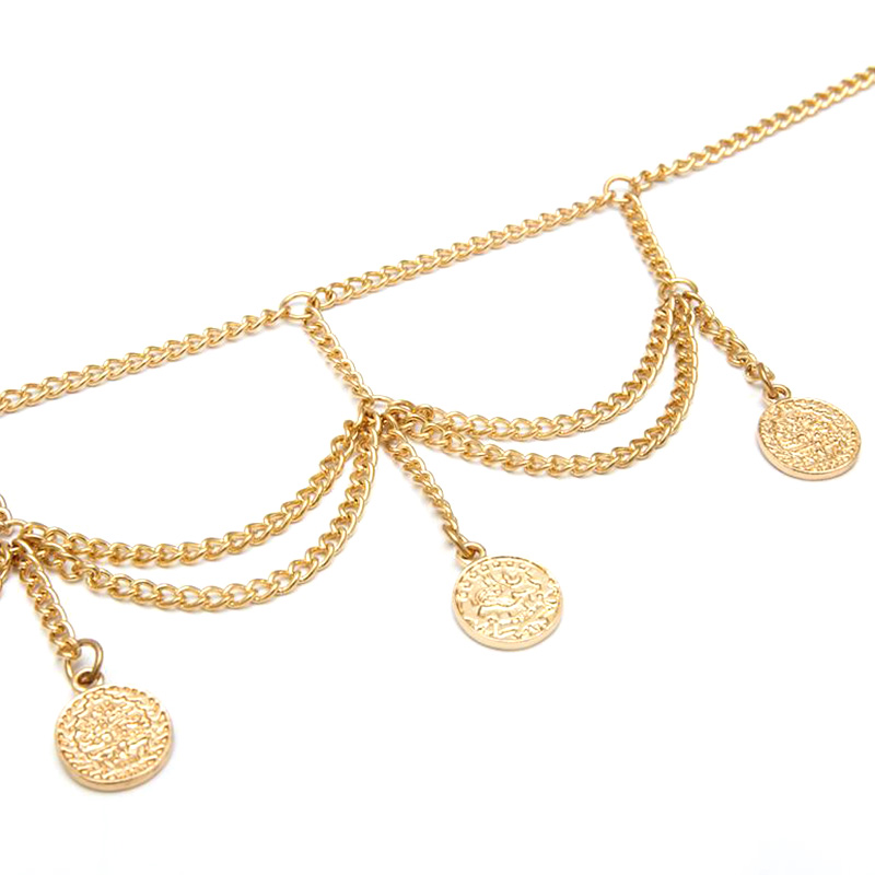 Dây thắt lưng nhiều lớp thiết kế hình học tua rua phong cách quyến rũ thời trang độc đáo