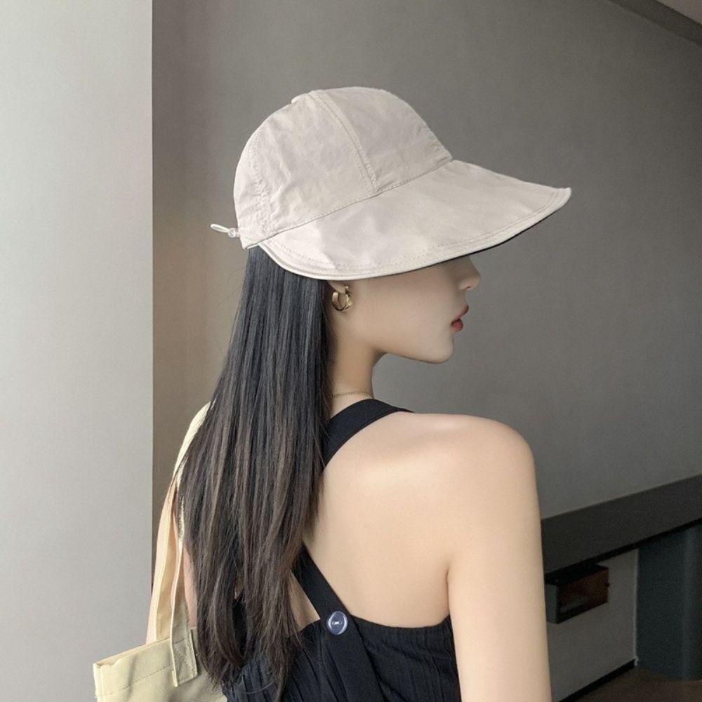 Mũ Chống Nắng Mùa Hè Có Thể Gập Lại Bảo Vệ Tia UV Phong Cách Hàn Quốc Cho Nữ