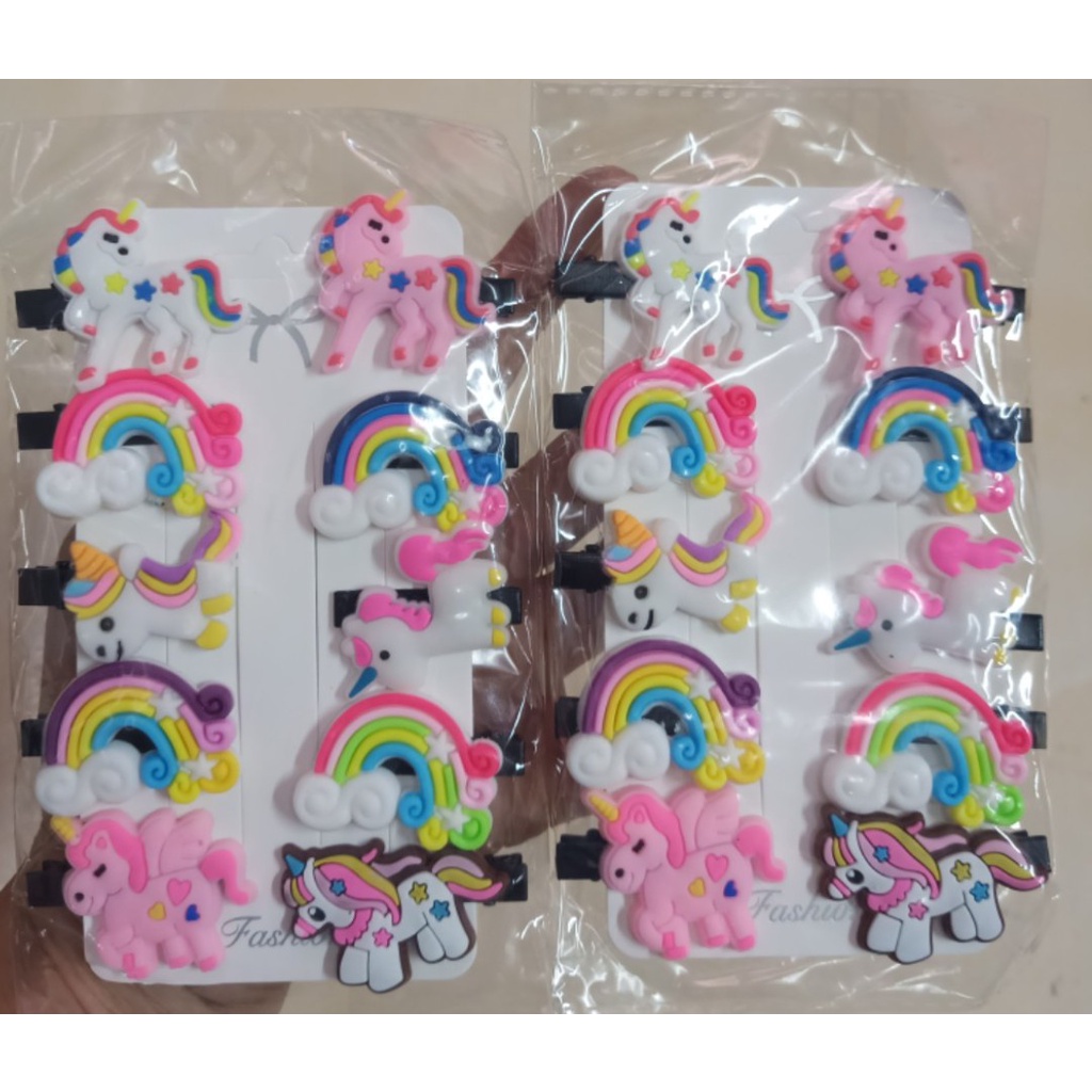 SÉt 10 kẹp tóc hoa quả xinh xắn cho bé phong cách HÀN QUỐC