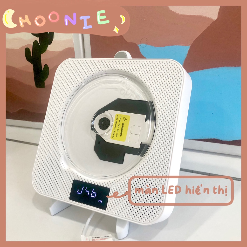 Máy nghe nhạc CD Player bản sạc pin chính hãng KECAG - Máy chạy đĩa DVD bluetooth BẢO HÀNH 6 THÁNG