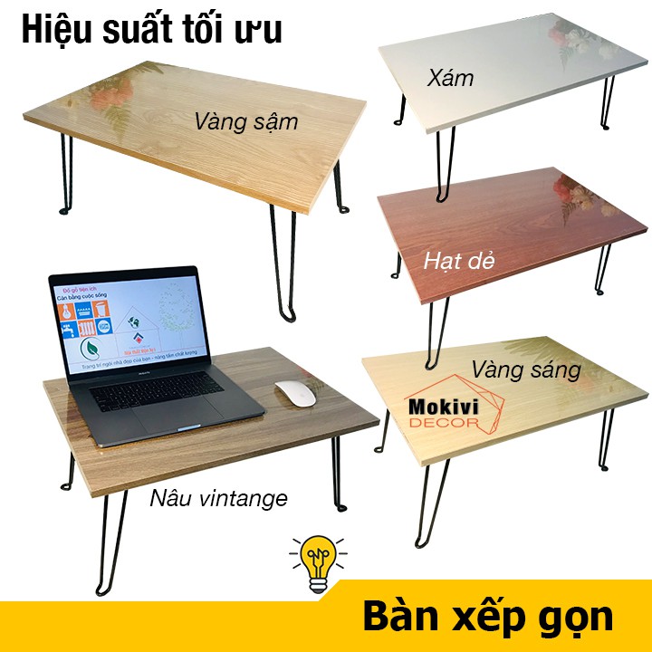 Bàn học, làm việc, bàn laptop xếp gọn - PHONG CÁCH - Phục vụ học tập giải trí thoải mái