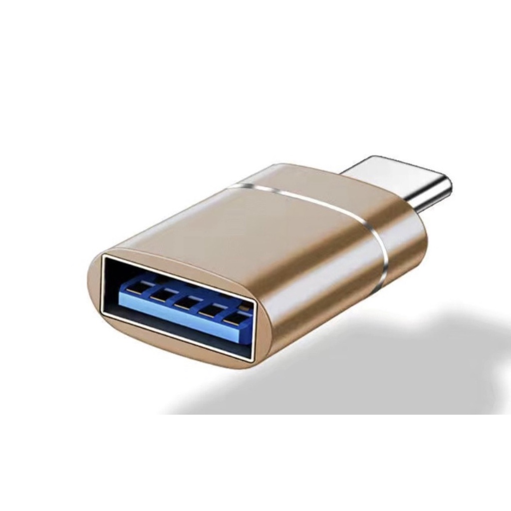 Đầu Chuyển USB 3.0 Type C Sang Usb 3.0 Màu Đen / Vàng / Xám