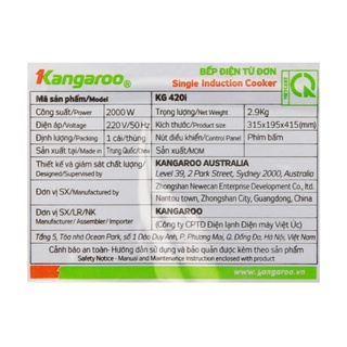 ✅Bếp điện từ Kangaroo KG420i