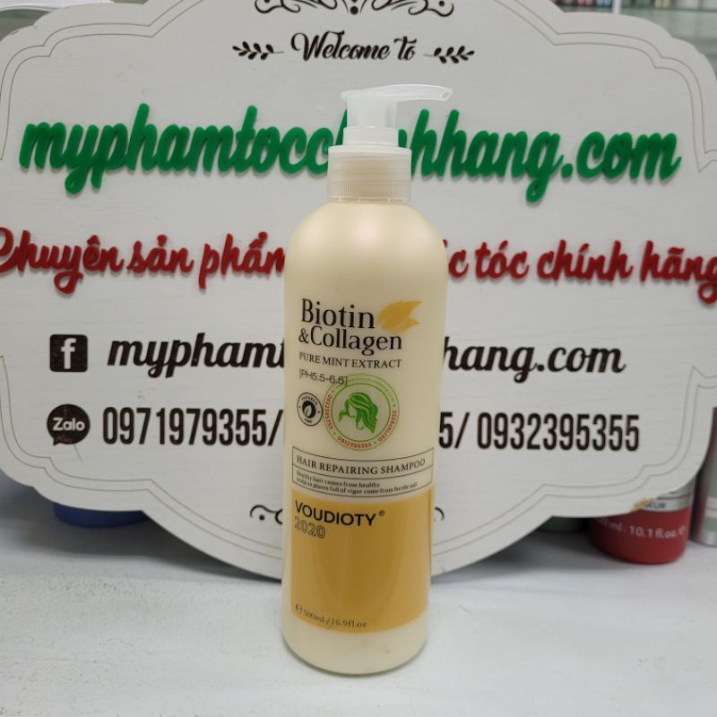 LẺ DẦU GỘI HOẶC DẦU XẢ PHỤC HỒI MỌC TÓC TÁI TẠO TÓC BIOTIN &amp; COLLAGEN VOUDIOTY 500ml -1000ml