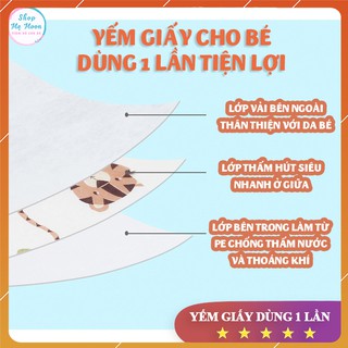 Yếm Giấy Cao Cấp Dùng Một Lần Cho Bé