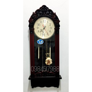 Đồng hồ treo tường quả lắc KANA HA3, KÈM PIN PANASONIC
