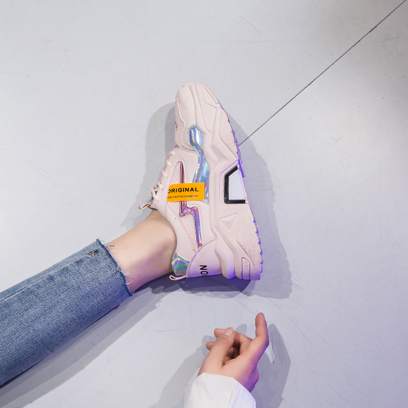 Giày Sneaker Phối Lưới Thời Trang Cho Nữ