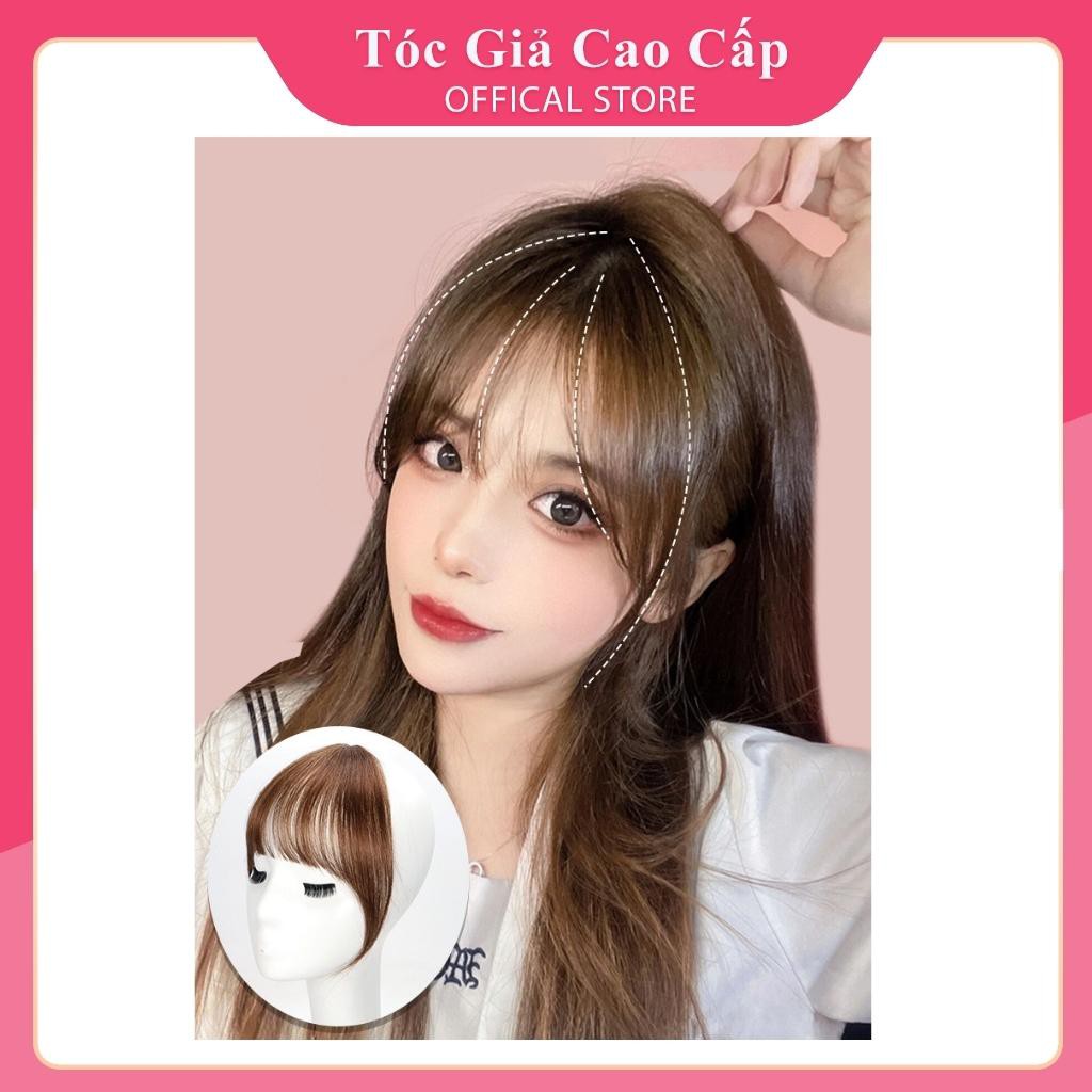 Tóc mái giả thưa lơi mẫu mới, phong cách hàn quốc, sợi tóc tơ đẹp mềm mượt
