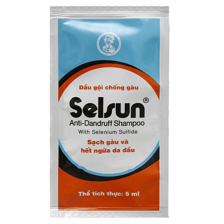 COMBO 50 GÓI DẦU GỘI CHỐNG GÀU SELSUN X 5ML - DATE MỚI - Tặng kèm 5 Khẩu trang Promask N95 5 lớp