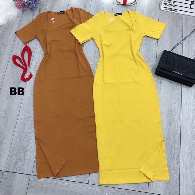 Đầm thun ôm cổ U | BigBuy360 - bigbuy360.vn