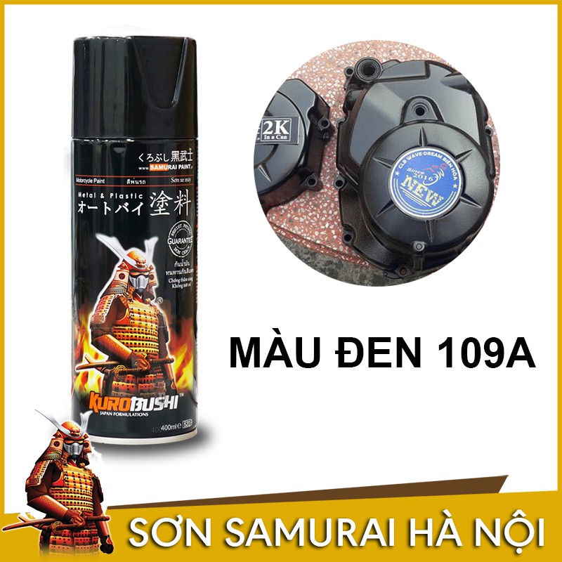 Chai Sơn SAMURAI Màu Đen Nhám 109A