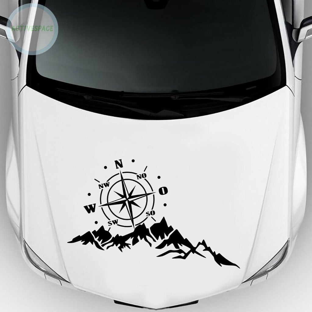 Decal Dán Trang Trí Xe Hơi Hình La Bàn Chống Thấm Nước