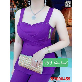 Đồ bộ thun cát hàn 2 dây cúp ngực sexy 459