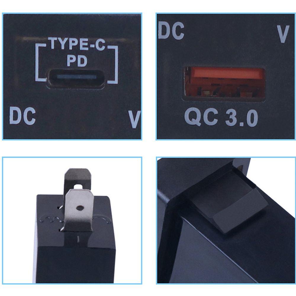 MYRONGVN Vôn Kế Kỹ Thuật Số PD Loại C Có Đèn LED Chống Thấm Nước Cho Xe Hơi