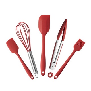 Bộ dụng cụ nhà bếp, dụng cụ làm bánh silicon 5 món