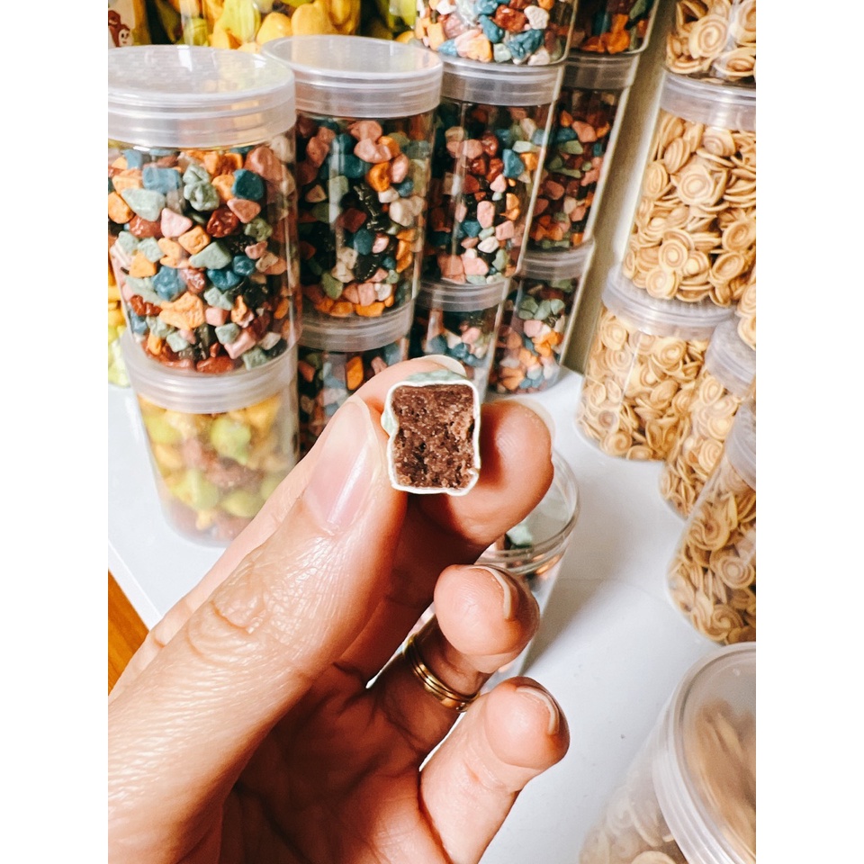 Kẹo Sỏi Đá Socola Mềm Hũ 500gr