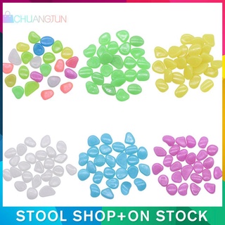 Set 100 viên đá phát sáng nhiều màu sắc dùng để trang trí bể nuôi cá cảnh