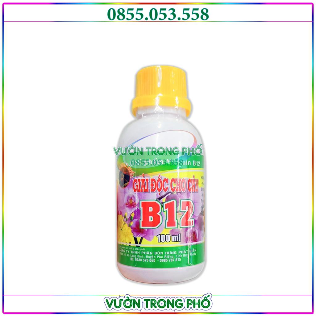 Vitamin B12 giải độc cây trồng, hoa lan, tái tạo tế bào mới, phục hồi sức sống, an toàn khi sử dụng