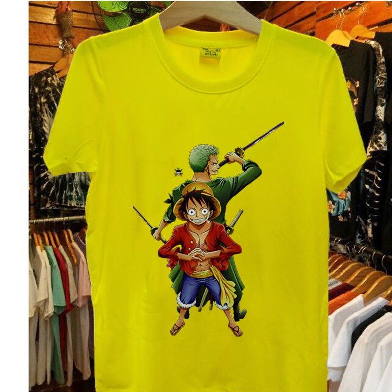 Áo thun Unisex Cotton - Luffy cùng ZORO