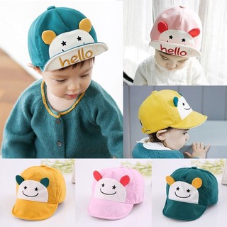 Mũ Nón Mặt Cười Hello Xinh Xắn Cho Bé