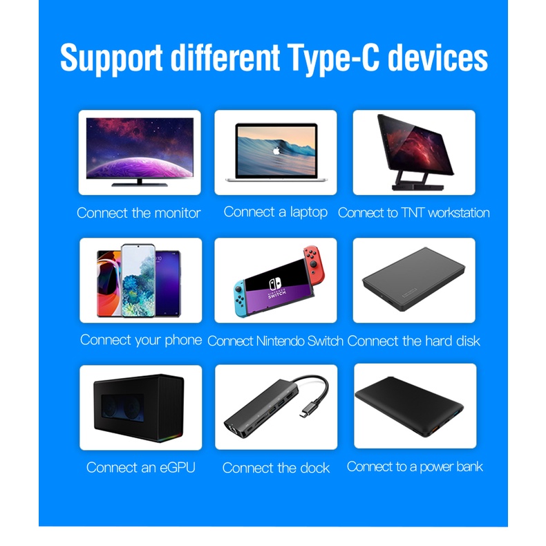 Dây Cáp Sạc Truyền Dữ Liệu USB 4 Cánh 240W Cho Thunderbolt 4 Full Feature Type C 40Gbps Dual 8K Video Cho Thunderbolt 4