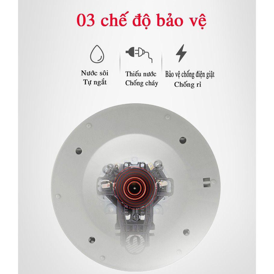 Ấm siêu tốc,bình đun siêu tốc  YOICE 1,8L công suất 1500w cách điện,cách nhiệt rất an toàn khi sử dụng.Bảo hành 6 tháng