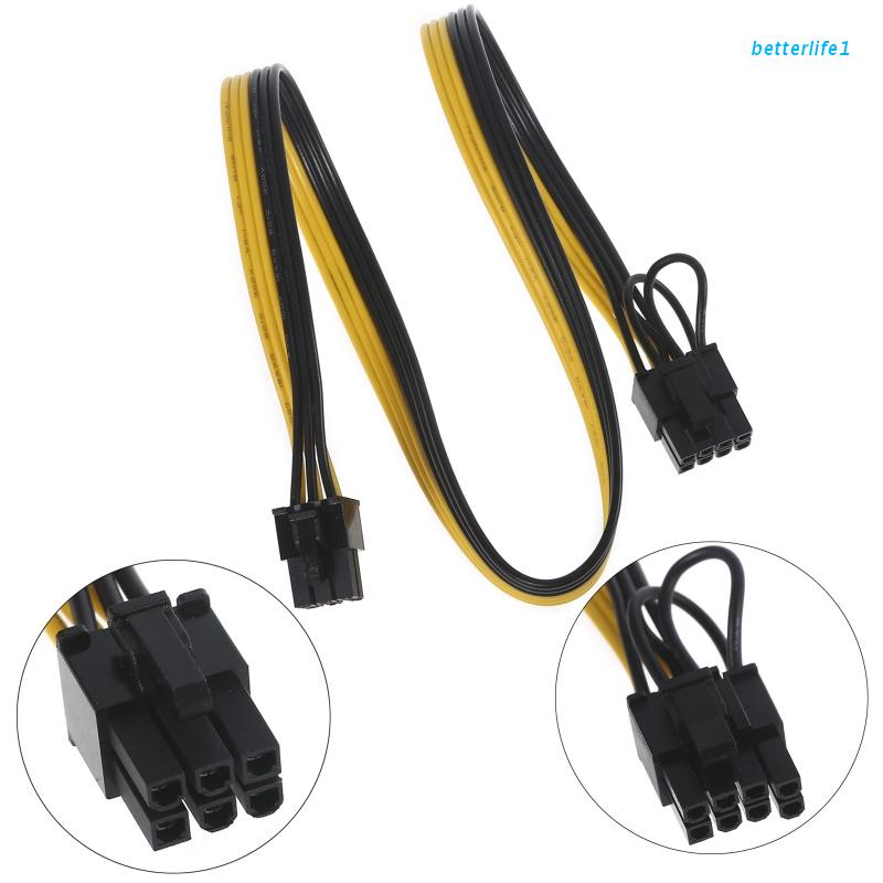 Dây Cáp Chia Nguồn PCI-Express 8 Pin 8 Pin Male Sang 6 Pin Cho Card Đồ Họa CPU