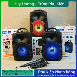 ComBo Mic Loa Bluetooth Hát Karaoke Kimiso Speaker+ Có Đài FM -  Loa Mini Xách Tay Có Micro