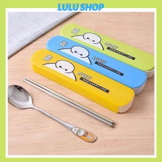 Hộp thìa đũa sắt inox xinh cực