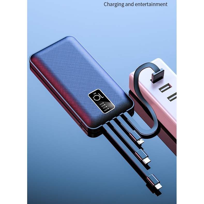 Sạc Dự Phòng Dung Lượng 10000mah Nhỏ Gọn Sạc Nhanh Thiết Kế Sang Trọng Tiện Dụng