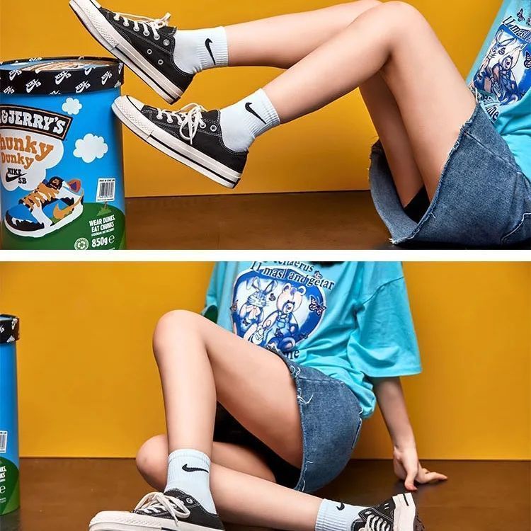 Set 3 đôi vớ thể thao tùy chọn kích thước và màu sắc phong cách Hàn Quốc