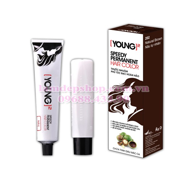 Thuốc nhuộm tóc phủ bạc - Young Hair Color (60ml)