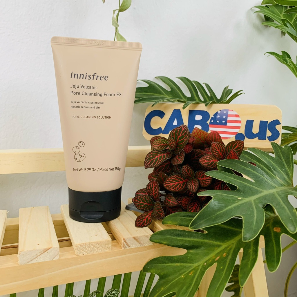 Sữa Rửa Mặt Innisfree Volcanic Pore Cleansing Foam 150ml CABOUS040 làm sạch sâu,tẩy da chết nhẹ nhàng