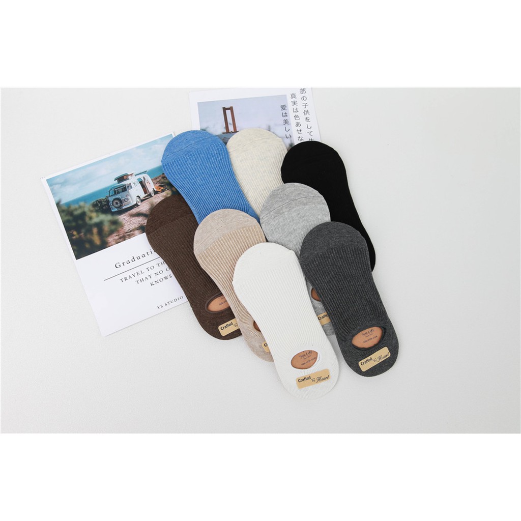 Set 7 đôi tất dệt kim xuất Nhật, tất ngắn cổ nam nữ unisex